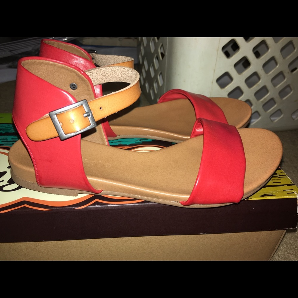 Red sandals